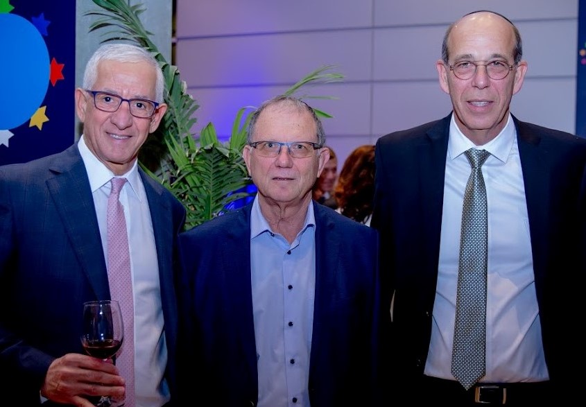 פרופ אריה צבן, רוח שלמה זוהר וחיים טייב באירוע הקונגרס הישראלי, שנת 2019